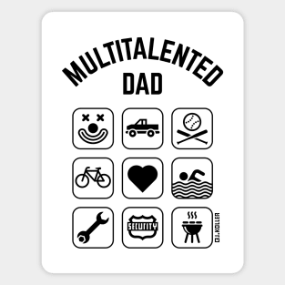 Multitalented Dad (9 Icons) Magnet